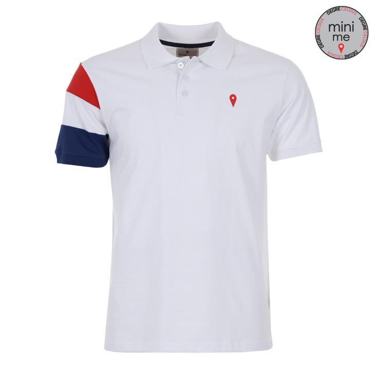 Polo manches courtes Homme CICOLOR/PF blanc