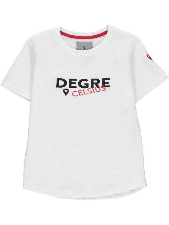 Tee-shirt manches courtes Garçon 10-16 ans ECALOGO/10-16/PF Degré Celsius blanc